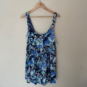 S.O.R.A.D. NWT Blue Floral Romper Size Small